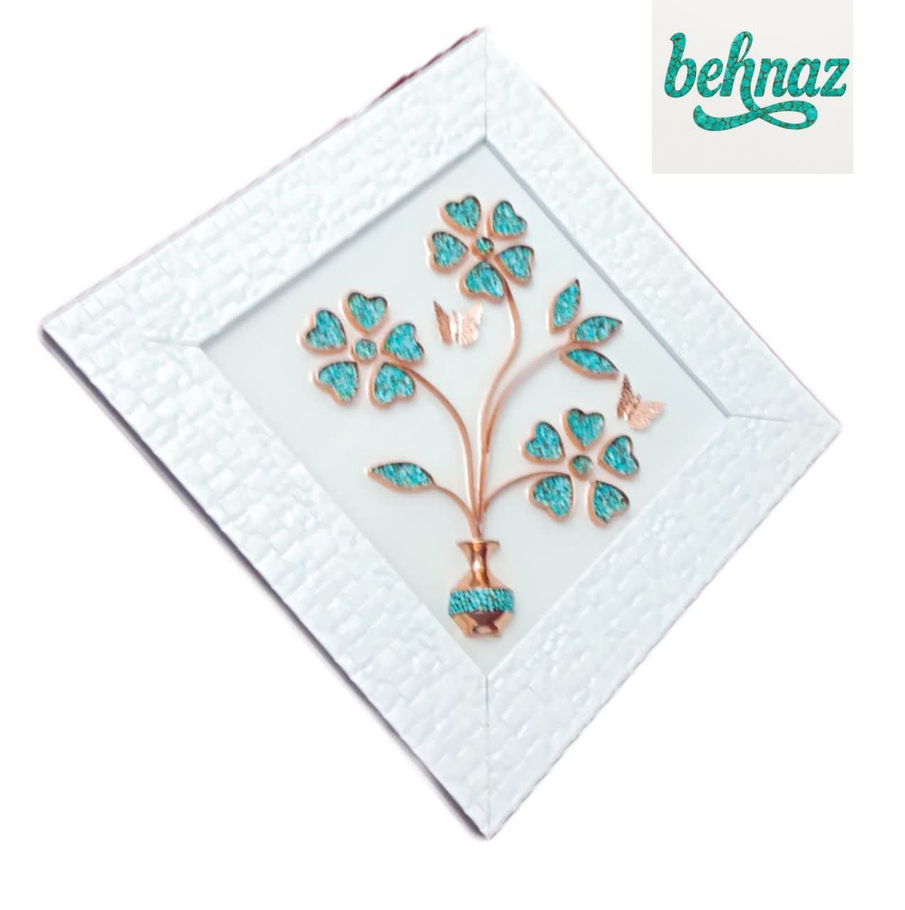 تابلوی فیروزه کاری شده 